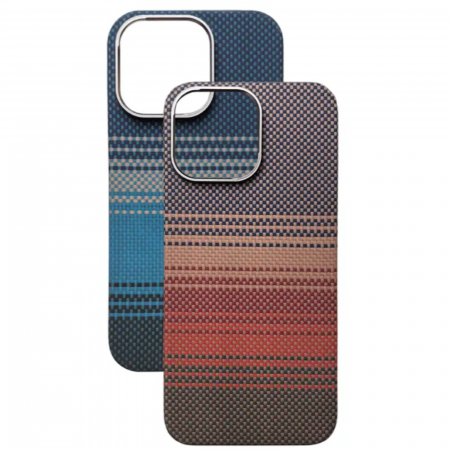 Husa iPhone 15 Pro, Kevlar Aramid Fiber with MagSafe, Blue Moonrise [10]