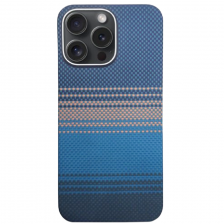 IPHONE 15 PRO MAX - Husa iPhone 15 Pro Max, Kevlar Aramid Fiber with MagSafe, Blue Moonrise