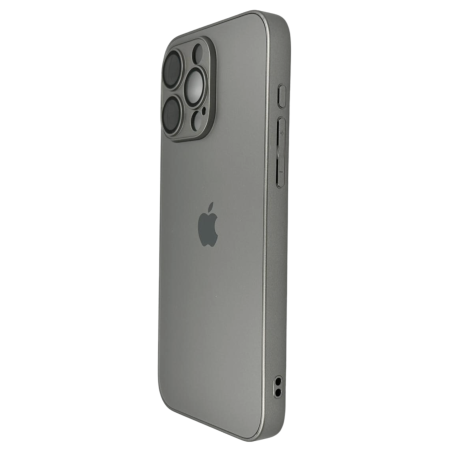 Husa iPhone 16 Pro Max, AG Glass MagSafe, Sticla si Silicon cu Protectie Lentile Camera, Gri Titan - Mat [2]