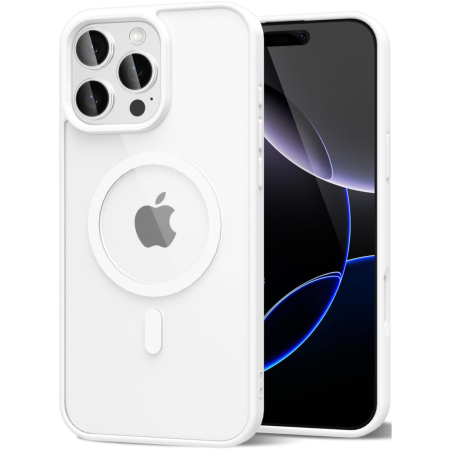 IPHONE 15 PRO MAX - Husa iPhone 15 Pro Max, Crystal Clear MagSafe, White