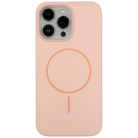 IPHONE 15 PRO MAX - Husa iPhone 15 Pro Max din Silicon cu Microfibra la Interior si MagSafe, Pink