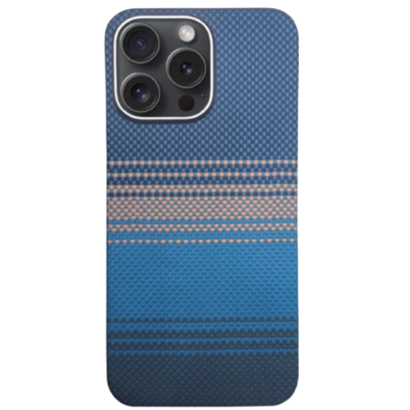 IPHONE 15 PRO MAX - Husa iPhone 15 Pro Max, Kevlar Aramid Fiber with MagSafe, Blue Moonrise