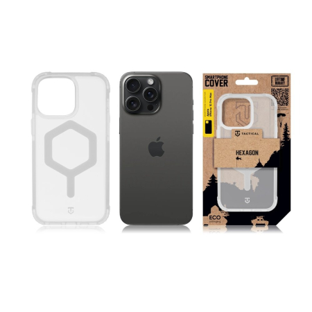 Husa iPhone 15 Pro Max, Tactical MagForce Hexagon Cover, T-White [4]