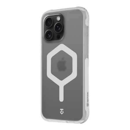 IPHONE 15 PRO - Husa iPhone 15 Pro, Tactical MagForce Hexagon Cover, T-White