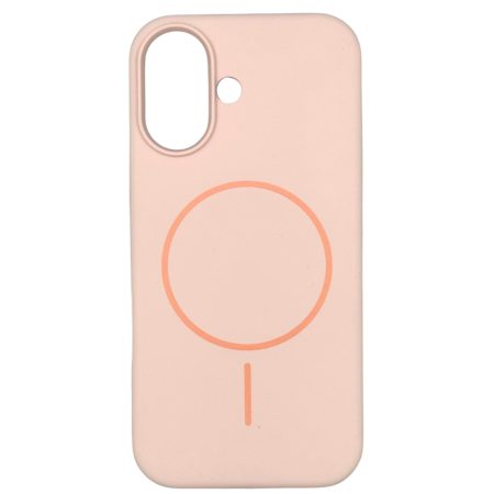 IPHONE 16 - Husa iPhone 16 din Silicon cu Microfibra la Interior si MagSafe, Pink