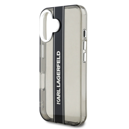 Husa iPhone 16, Karl Lagerfeld IML Stripe, Black [4]