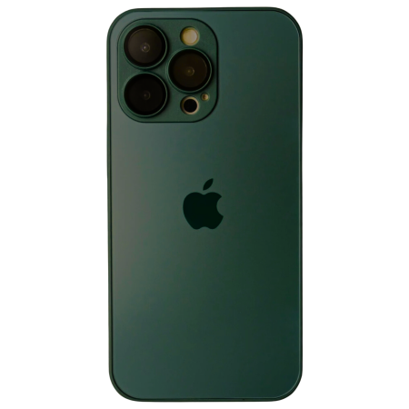 IPHONE 16 PRO - Husa iPhone 16 Pro, AG Glass MagSafe, Sticla si Silicon cu Protectie Lentile Camera, Verde Army - Mat
