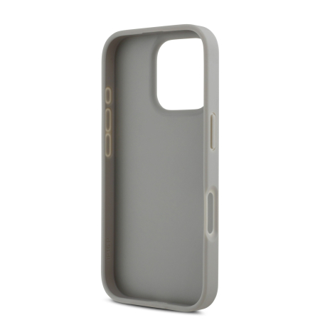 Husa iPhone 16 Pro. DKNY PU Leather Repeat Pattern Tonal Stripe, Beige [4]