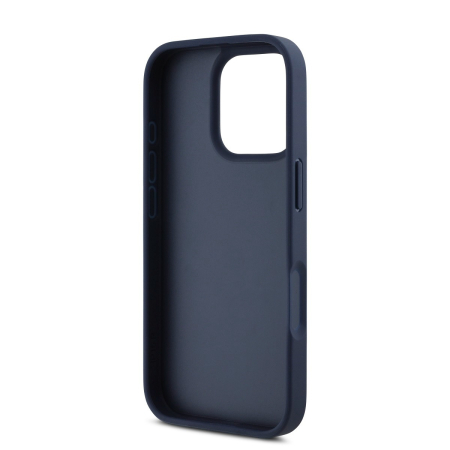 Husa iPhone 16 Pro. DKNY PU Leather Repeat Pattern Tonal Stripe, Blue [3]