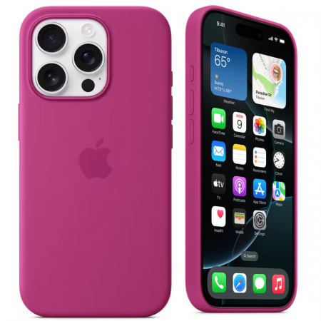 Husa iPhone 16 Pro Max, MagSafe Silicon, Fuchsia [4]