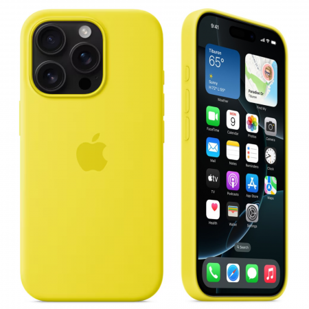 Husa iPhone 16 Pro, MagSafe Silicon, Star Fruit [3]