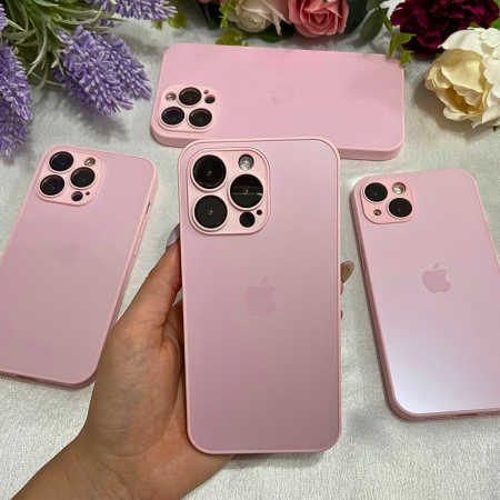 Husa iPhone 16 Pro Max, AG Glass MagSafe, Sticla si Silicon cu Protectie Lentile Camera, Chanel Pink - Mat [1]