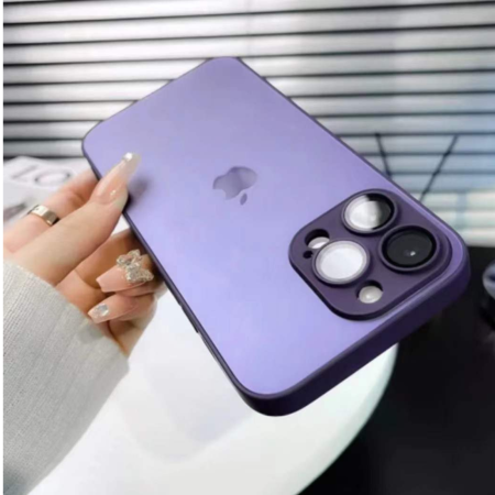 Husa iPhone 16 Pro Max, AG Glass MagSafe, Sticla si Silicon cu Protectie Lentile Camera, Deep Purple - Mat [2]