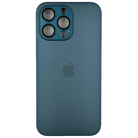 IPHONE 16 PRO MAX - Husa iPhone 16 Pro Max, AG Glass MagSafe, Sticla si Silicon cu Protectie Lentile Camera,Royal Blue - Mat