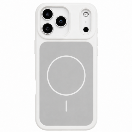 IPHONE 16 PRO MAX - Husa iPhone 16 Pro Max, Anti-Scratch Protective Back Cover 2-in-1 Matte Pure Color, MagSafe, White
