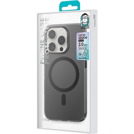 Husa iPhone 16 Pro Max, Benks MagSafe, Camera Control, Lucid Armor Anti-Fingerprint, Black [9]