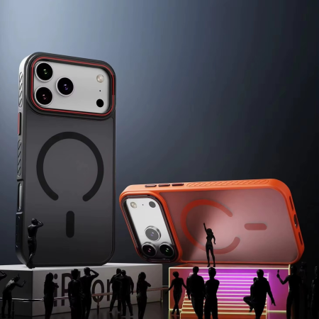 Husa iPhone 17 Pro, ShockProof, Frosted Mate, Non-Slip, Black [5]