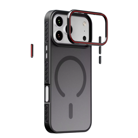 Husa iPhone 17, ShockProof, Frosted Mate, Non-Slip, Black [1]