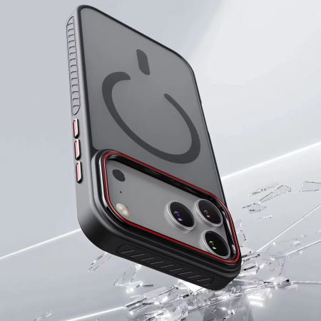 Husa iPhone 16 Pro, ShockProof, Frosted Mate, Non-Slip, Black [2]