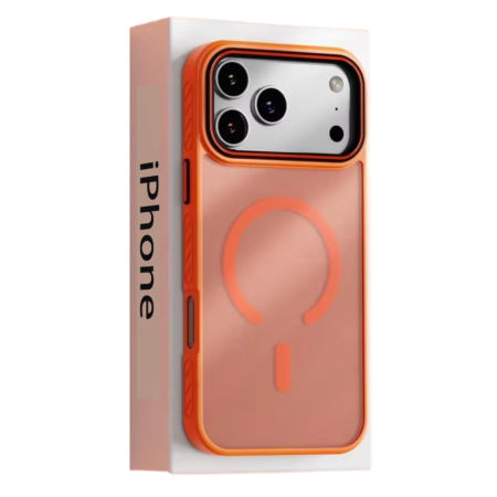 Husa iPhone 17 Pro, ShockProof, Frosted Mate, Non-Slip, Orange [5]