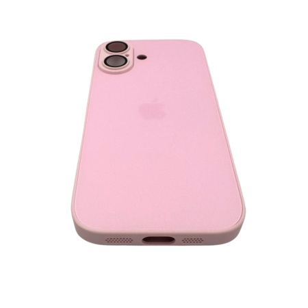 Husa iPhone 17, AG Glass MagSafe, Sticla si Silicon cu Protectie Lentile Camera, Chanel Pink - Mat [3]