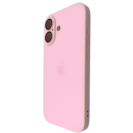 Husa iPhone 17, AG Glass MagSafe, Sticla si Silicon cu Protectie Lentile Camera, Chanel Pink - Mat [1]