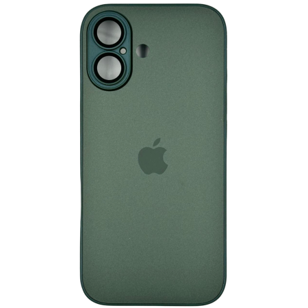 IPHONE 17 - Husa iPhone 17, AG Glass MagSafe, Sticla si Silicon cu Protectie Lentile Camera, Verde Army - Mat