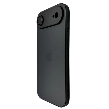 Husa iPhone 17 Air, AG Glass MagSafe, Sticla si Silicon cu Protectie Lentile Camera, Negru Grafit - Mat [1]