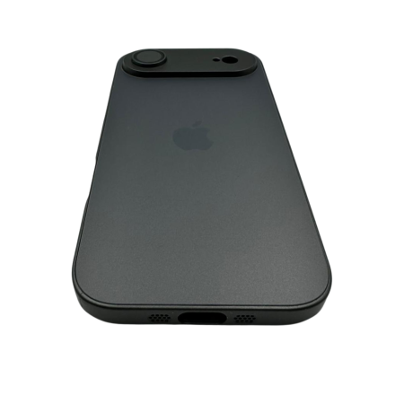 Husa iPhone 17 Air, AG Glass MagSafe, Sticla si Silicon cu Protectie Lentile Camera, Negru Grafit - Mat [3]