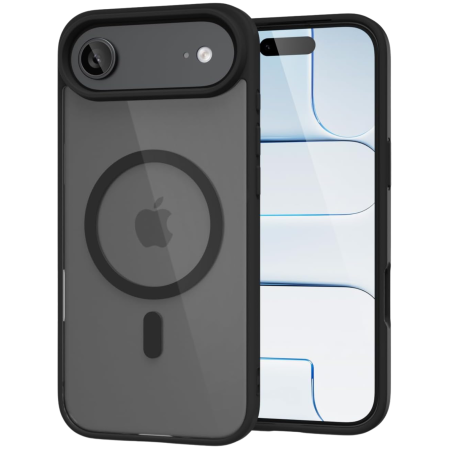 IPHONE 17 AIR - Husa iPhone 17 Air, Crystal Clear MagSafe, Black