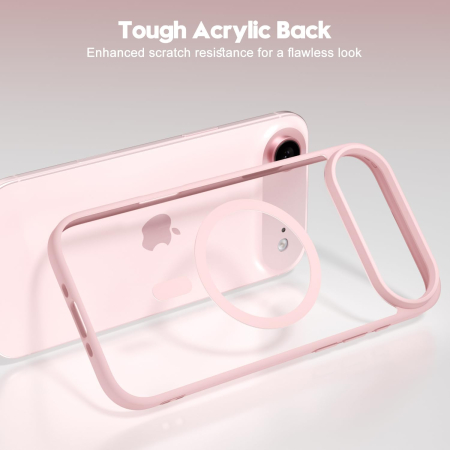 Husa iPhone 17 Air, Crystal Clear MagSafe, Pink [1]