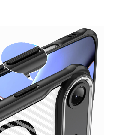 Husă iPhone 17 Air Defender Carbon MagSafe, Protecție Anti-Șoc, Black [4]