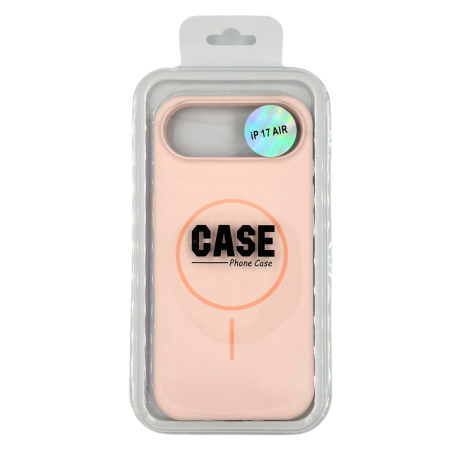 IPHONE 17 AIR - Husa iPhone 17 Air din Silicon cu Microfibra la Interior si MagSafe, Pink