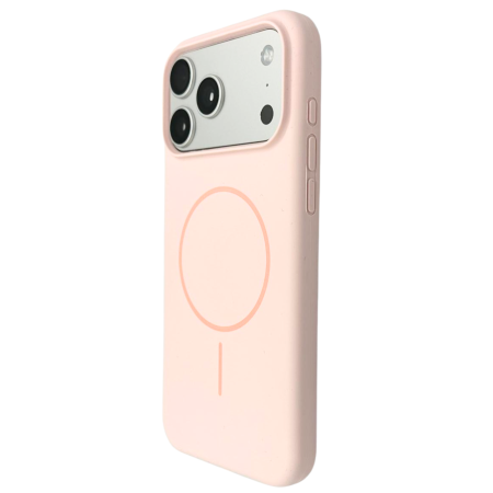 Husa iPhone 17 Air din Silicon cu Microfibra la Interior si MagSafe, Pink [4]