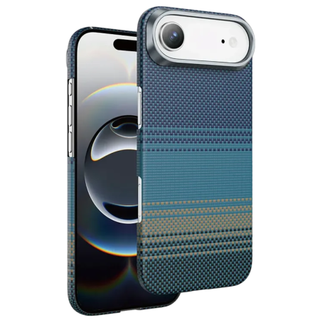 IPHONE 17 AIR - Husa iPhone 17 Air, Kevlar Aramid Fiber with MagSafe, Blue Moonrise