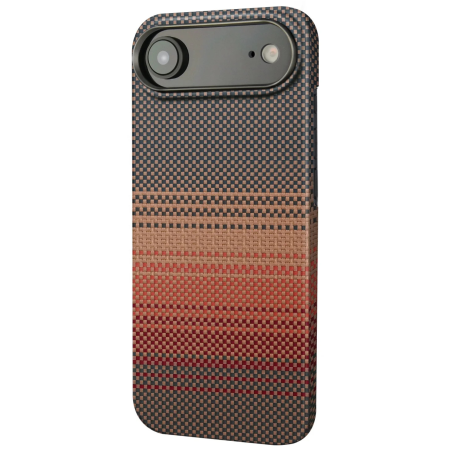 IPHONE 17 AIR - Husa iPhone 17 Air, Kevlar Aramid Fiber with MagSafe, Orange Sunset