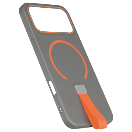 Husa iPhone 17 Pro Max, Loop Thin MagSafe, Grey-Orange [1]