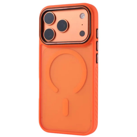 Husa iPhone 17 Air, ShockProof, Frosted Mate, Non-Slip, Orange [1]