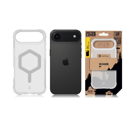Husa iPhone 17 Air, Tactical MagForce Hexagon Cover, T-White [4]