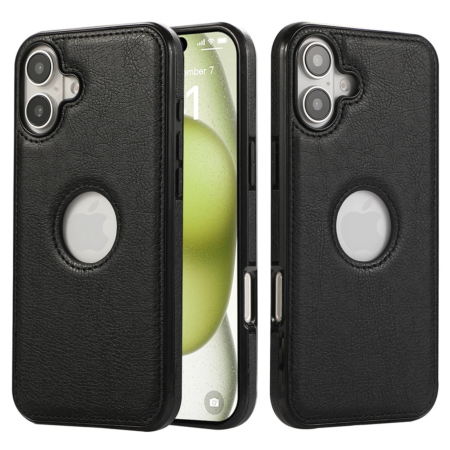 Husa iPhone 17, Business din Piele, Black [1]