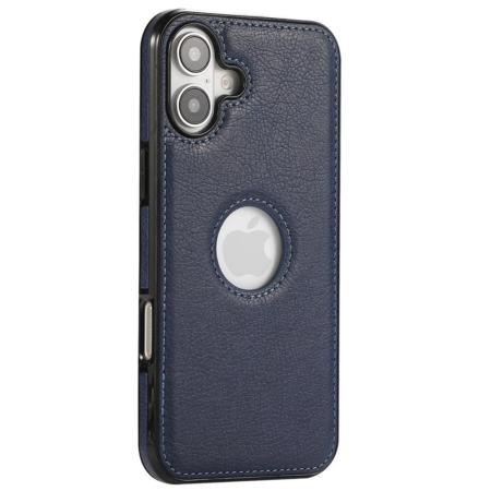 Husa iPhone 17, Business din Piele, Blue [1]