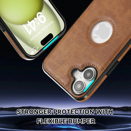 Husa iPhone 17, Business din Piele, Brown [8]