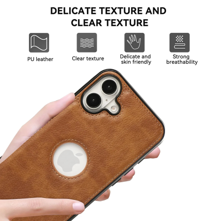 Husa iPhone 17, Business din Piele, Brown [6]