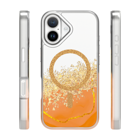 Husa iPhone 17, Epoxy MagSafe, orange [1]