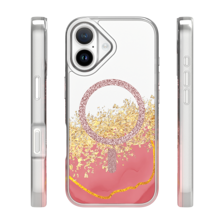 Husa iPhone 17, Epoxy MagSafe, Pink [1]