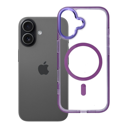 IPHONE 17 - Husa iPhone 17, Frame Hybrid MagSafe, purple