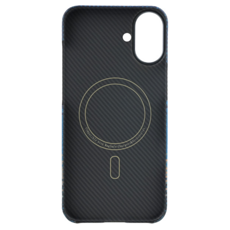 Husa iPhone 16, Kevlar Aramid Fiber with MagSafe, Blue Moonrise [2]