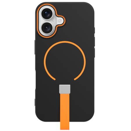 IPHONE 17 - Husa iPhone 17, Loop Thin MagSafe, Black-Orange
