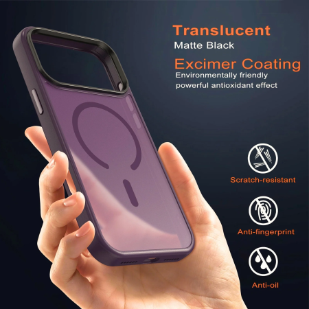 Husa iPhone 17 Pro/ 18 Pro, Tactical MagForce Hyperstealth, Burgundy Smoke [6]