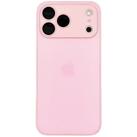 IPHONE 17 PRO - Husa iPhone 17 Pro, AG Glass MagSafe, Sticla si Silicon cu Protectie Lentile Camera, Chanel Pink - Mat
